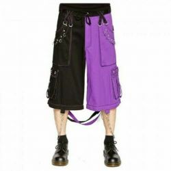 Gothic Black dark Purple Pant